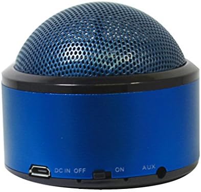 Wireless Gear Soundworks Next Generation Ultra Portable Wireless Bluetooth Speaker With Am-Fm Radio, Mp3 player : Louder Volume, More Bass, Perfect Speaker for Golf, Beach &amp; Home (Round, Blue)