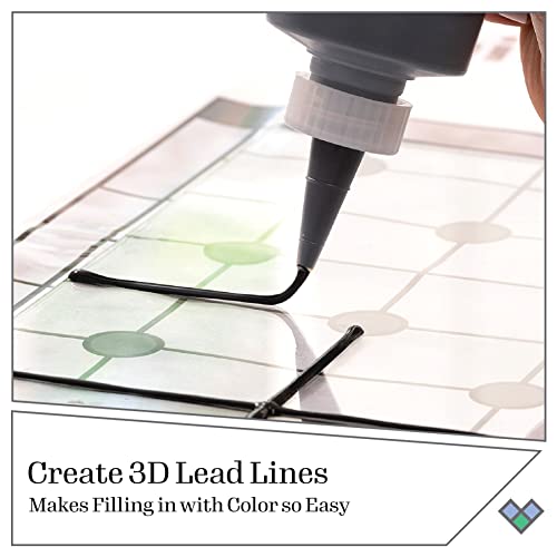 Gallery Glass Liquid Leading, Black 8 fl oz Leading Perfect For Stained