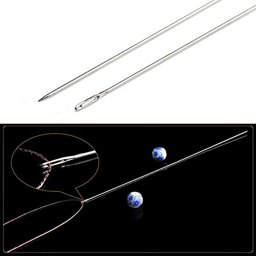 image for Mayboos 30 Pcs Beading Needles Size 10,1 Tape Measure and 3 Bead Needl