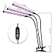 Grow Light Plant Lights for Indoor Plants Auto ON & Off Every Day 27W Triple Head Spectrum Grow Lamp, High Power LED, 10 Dimmable Levels, 3/9/12H Timer Adjustable Gooseneck for Hydroponics Greenhouse