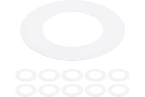 Awclub White Goof Trim Ring for 4 Inch Recessed Cans Downlights for Ceiling Light Fixtures, 10 Pack 4.3-Inch Inner Diameter, 