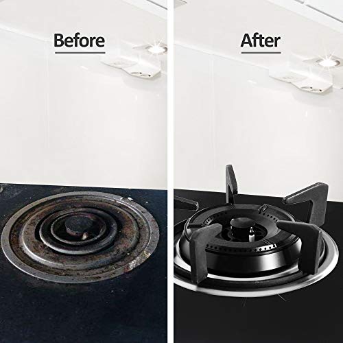 TRUSBER Gas Stove Burner Covers, 0.2 mm Double Thickness Gas Range Protectors, Reusable Stovetop Burner Liner Covers, Non-Stick, FDA approved, Easy Clean Cover Mat Pad (Pack of 4) - Thumbnail 4
