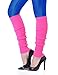 Kimberly's Knit Women 80s Party Neon Capri Running Workout Leggings Leg Warmers (One Size, SapphireBlue+Hotpink)