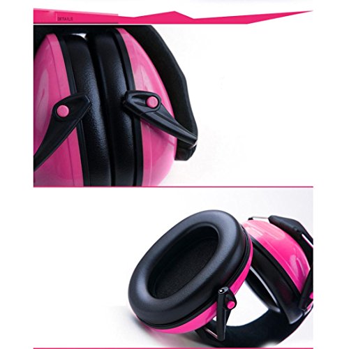 AMA(TM) Noise Cancelling Headphones Ear Protection Ear Muffs for Shooting Hunting Sleeping Studying Working Construction, Suitable for Baby Kids (Pink)