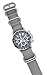 ArtStyle Watch Band with 1.5mm Thickness Quality Nylon Strap and Heavy Duty Brushed Buckle (Grey, 22mm)