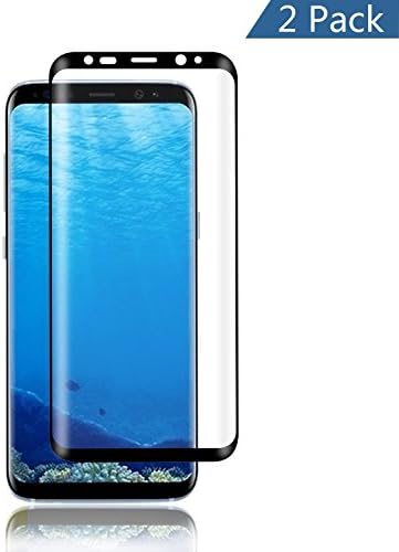 Galaxy S8 Plus Screen Protector [2 Pack] Ymingam Full Screen Coverage 3D PET Screen Protector Film Case Friendly for Samsung Galaxy S8 Plus (Black)