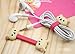 LoveQmall Pack of 1 Cable Tie Cord Holder-Earphone Wrap Winder Cord Organizer for Cable Management for Home and Office, Cute Animal Cartoon-Random in Delivery
