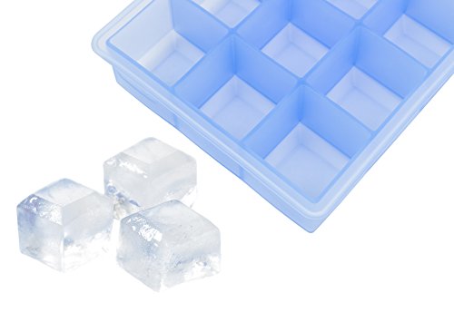 Lurch 10465 Eiswürfelform Whisky für 12 Eiswürfel je 4 cm aus 100% BPA-freiem Premium-Platin-Silikon eisblau – Bild 4