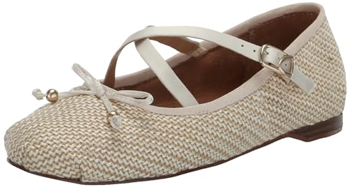 Circus NY by Sam Edelman Women’s Zuri Ballet Flat, Vanilla Bean/Natural, 12