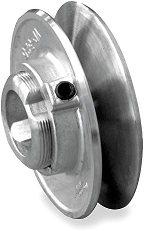 V-Belt Pulley, 1/2"VrPitch, 4"OD, Zamak3
