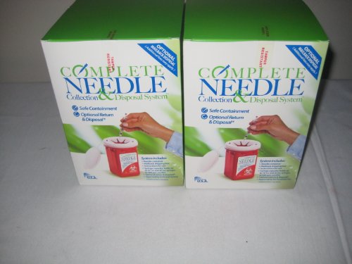 Complete Needle Collection & Disposal System (Pack of Two)