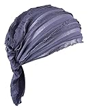 fashionable chemo caps ladies turban sleeping cap hair scarfs summer hats Grey