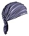 fashionable chemo caps ladies turban sleeping cap hair scarfs summer hats Grey