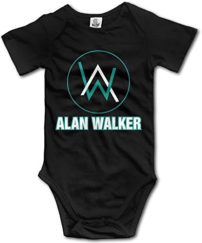 BABBY Baby's Alan Walker Faded Bodysuit Romper Jumpsuit Black