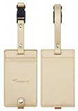 Travelambo Synethic Leather Luggage Tags & Bag Tags 2 Pieces Set Various Colors
