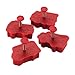 Cake Boss Decorating Tools 4-Piece Work Truck Fondant Press Set, Red