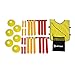 Get Out! American Flag Football Set, Football Practice Flags & Scrimmage Gear Kit for 12 Players with Referee Equipment