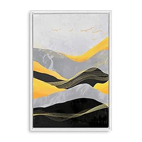 Framed Canvas Home Artwork Decoration Abstract Artwork Canvas Wall Art for Living Room, Bedroom - 16x24 inches