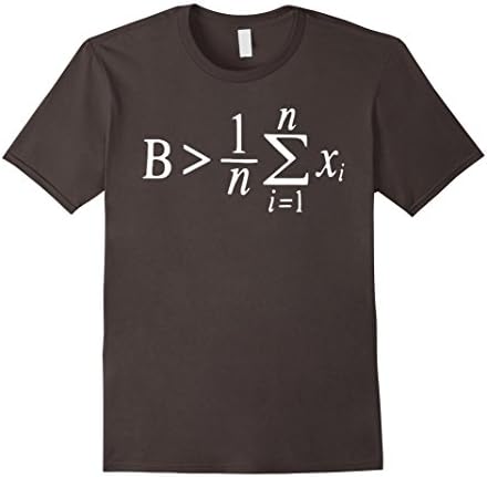 Men's Be Greater Than Average - Love Math Shirt  Small Asphalt