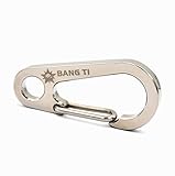 BANG TI Build Your Custom Keychain Titanium Heavy Duty Mini Carabiners Quick Release Hooks