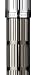 Parker IM Premium Twin Metal Chiseled, Rollerball Pen with Fine Black refill (S0908600)