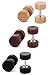 Jstyle Stainless Steel Mens Stud Earrings for Women Ear Plugs Piercings Screw 3 Pairs a Set 18G 8mm