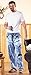 Faux Denim Soft Cotton Lounge Pant - Drawstring Waistband for Great Fit