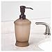 mDesign Modern Plastic Refillable Liquid Soap Dispenser Pump Bottle for Bathroom Vanity Countertop, Kitchen Sink - Holds Hand Soap, Dish Soap, Hand Sanitizer, Essential Oils - 2 Pack - Sand/Bronze