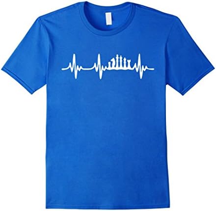 Men's Chess America Students Club Heartbeat Heart Rate Funny Shirt 2XL Royal Blue