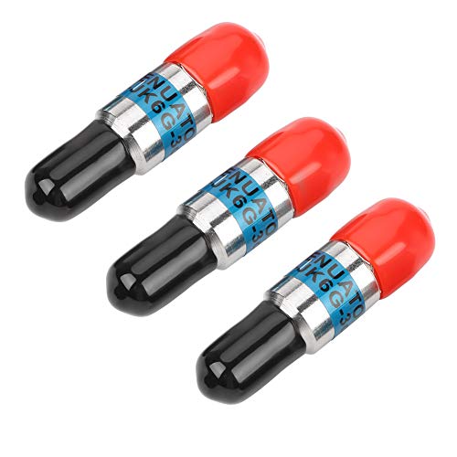 Akozon 3pcs Attenuator, RF Coaxial DC Block Fixed Attenuation SMA-JK Male to Female RF Coaxial Attenuator Connector 2W 6GHz 50Ω(1db)