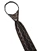 H2H Mens Fashion Comfortable Zipper Check Patterned Dress Neck Tie BROWN NONE (KMANT0145)