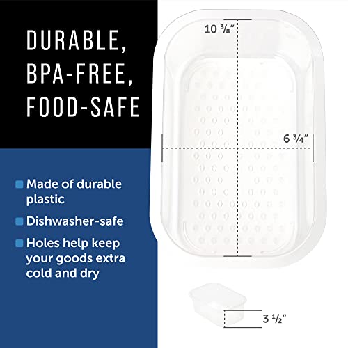 Maplefield Cooler Tray for Yeti Roadie 24 Cooler Accessories Dry Goods Plastic Cooler Basket