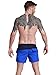 Neleus Men's Work Out Lightweight Shorts with Pockets,805,Blue & Black,USA M,Tag XL