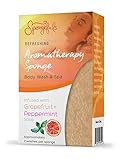 Aromatherapy Refreshing Body Wash & Spa Grapefruit and Peppermint Soap Sponge Spongefuls