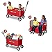 Radio Flyer Stroller Wagon for Kids and Cargo, All-Terrain Wagon with Rubber Tires, Red