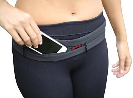 Special Running Belt 2 expandable pockets - Bring your iPhone 6S or similar, keys and wallet on your run. Waist Pack with Materials like YKK Reinforced zipper - Heavy-duty buckle - Black