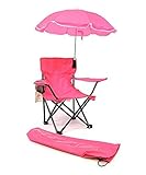Redmon for Kids Kids Folding Camp Chair, Hot Pink