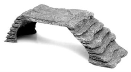 Komodo Basking Platform Ramp for Reptiles in Grey 100% Natural Large