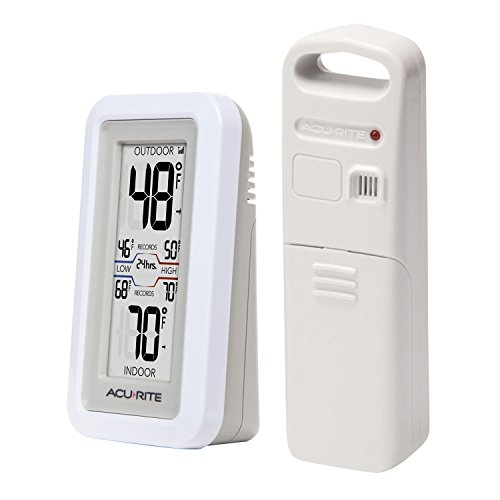 AcuRite 02049 Digital Thermometer with Indoor/Outdoor Temperature,White Pricepulse