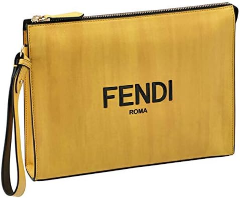 Amazon Fendi フェンディ バッグ メンズ Fendi Yellow Pack Pequin クラッチバッグ Sunflowers Nero Palladio 7va491 Adp6 F1cia 並行輸入品 クラッチ セカンドバッグ