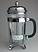 Classic French Coffee Press & Tea Maker 34OZ/8cup, 2 BONUS Replacement Filters, DOUBLE Stainless Steel Filter and Plunger from GUILIA (Chrome)
