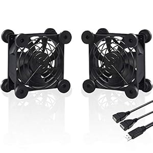 upHere 80mm Fan USB Powered Fans Quiet computer cooling 5v Fan Compatible for PC/Xbox/Playstation/TV Box,etc,U803