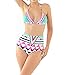 Women's High Waist Padded Bikini Swimsuit Swimwear Push Up Bathing Suit for Women