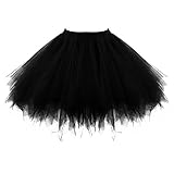 PerfectDay Women's Tutu Petticoat Skirt Prom Evening Occasion Accessory Black