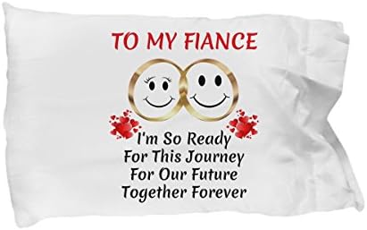 Gifts For Fiance Bride To Be Groom Engagement Wedding Newlyweds Her Him Ideas Valentine's Day - Standard Size 20x30 Pillow Case