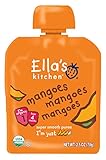 Ella's Kitchen Organic Stage 1, Mangoes Mangoes Mangoes, 2.5 Ounce (Pack of 6)