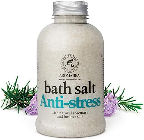 De-Stress Bath Salt 600g w/Natural Rosemary & Juniper Oils - Natural Bath Sea Salts - Best for Good Sleep - Relaxing - Calming - Body Care - Beauty - Aromatherapy 7 De-Stress Bath Salt 600g w/Natural Rosemary & Juniper Oils - Natural Bath Sea Salts - Best for Good Sleep - Relaxing - Calming - Body Care - Beauty - Aromatherapy
