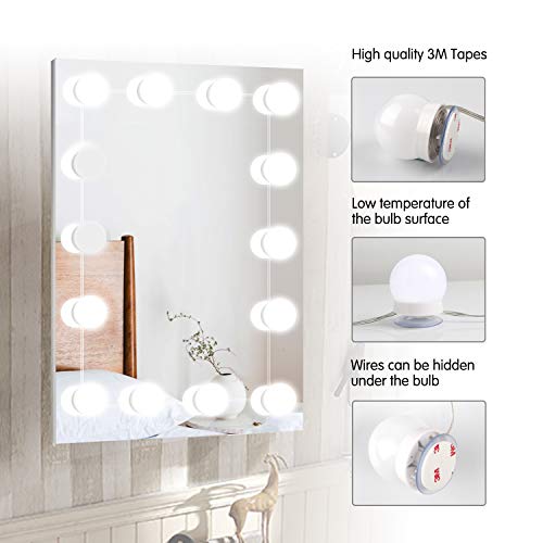 Brightown Hollywood Led Vanity Lights Strip Kit, with 14 Dimmable Light