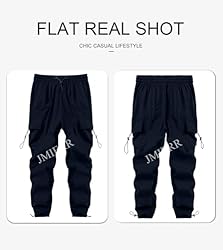 JMIERR Parachute Pants for Men Fasion Loose Fit