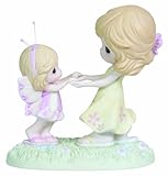 Precious Moments Mother and Daughter Dressed As Butterfly Dancing 5-1/4-Inch Figurine